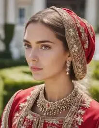 European Costume For Female face swap