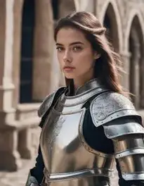 Female Knight Armor face swap