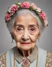 Old Lady Fancy Dress face swap