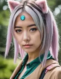 Rick Cosplay Female face swap