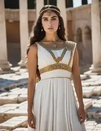 Roman Goddess Costume Woman face swap