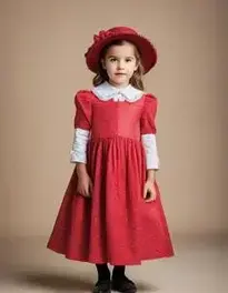 English Nanny Costume Girl face swap