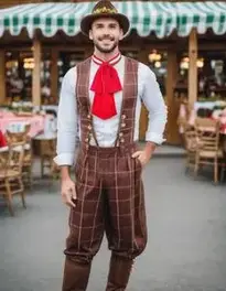 Oktoberfest Stud Costume Man face swap
