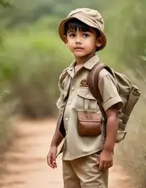 Safari Hunter Costume Boy face swap
