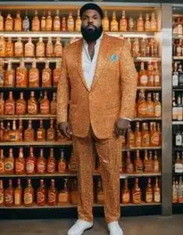 Southern Comfort Bottle Black Adult face swap