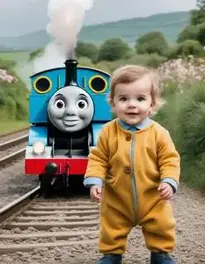 Thomas The Tank Engine Infant face swap
