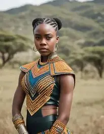Wakanda Costume Female face swap
