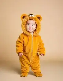 Lovable Lion Costume Toddler face swap