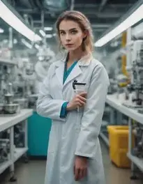 Mad Scientist Dress Girl face swap