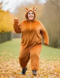 Woman Scampering Squirrel Plus Size face swap