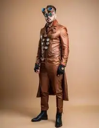 Cyber Steampunk Costume Goggles face swap