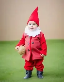 Gentle Hearted Infant Garden Gnome face swap