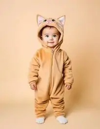 Lovable Kitten Costume Toddler face swap