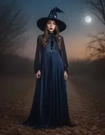 Moonlight Spider Witch Girl face swap
