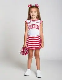 Spiritless Cheerleader Costume Kid face swap