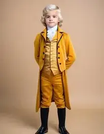 Thomas Jefferson Costume Boy face swap