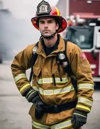 Blazin Hot Firefighter face swap