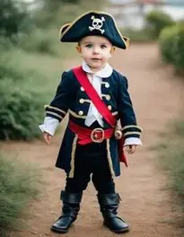Capn Shorty Toddler Pirate face swap