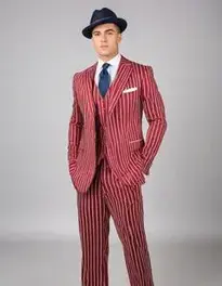 Pin Stripe Gangster Suit face swap