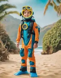Kid Sunny Scuba Diver face swap