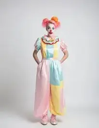 Pastel Diamond Clown Woman face swap