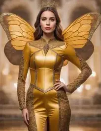 Woman Queen Bee face swap