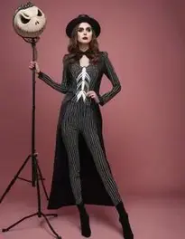Jack Skellington Woman Deluxe face swap