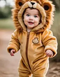 Lovable Lion Costume Toddler face swap