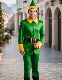 Naughty Man Holiday Elf face swap