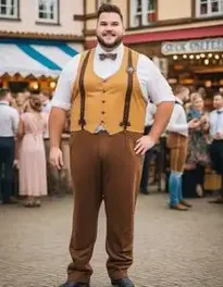 Oktoberfest Stud Plus Size Man face swap