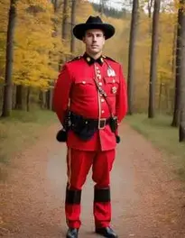 Plus Size RCMP Canadian Mountie face swap