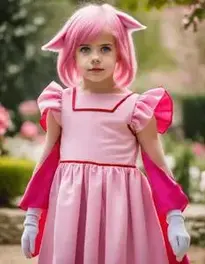 Amy Rose Fancy Dress face swap