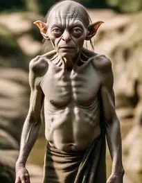 Gollum Fancy Dress face swap