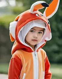 Pokmon Scorbunny Hooded Jumpsuit Classic Kid face swap