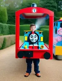 Thomas The Tank Engine Fancy Dress face swap