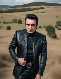 Johnny Cash Fancy Dress face swap