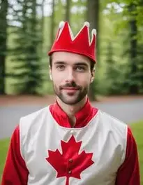 Canadian Fancy Dress face swap