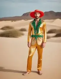 Desert Island Disco Fancy Dress face swap