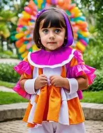 Dora Fancy Dress face swap