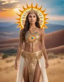 Sun Goddess Woman face swap