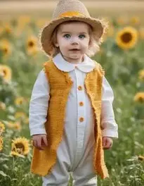 Sunny Scarecrow Infant face swap