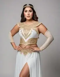Woman Plus Size Olympic Goddess face swap