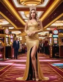 Casino Woman Fancy Dress face swap