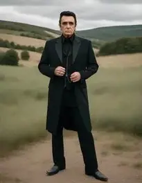 Johnny Cash Fancy Dress face swap