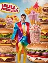 Junk Food Fancy Dress face swap