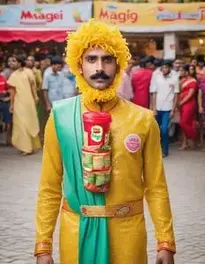 Maggi Fancy Dress face swap