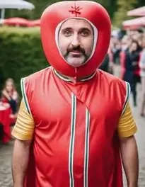 Sausage Fancy Dress face swap
