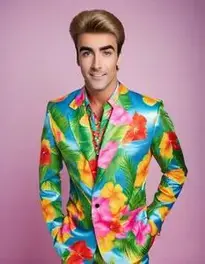 Wham Club Tropicana Fancy Dress face swap
