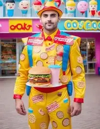 Junk Food Fancy Dress face swap