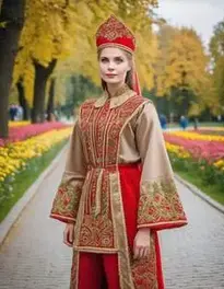 Russian Fancy Dress face swap